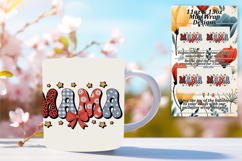 Radiant 15oz Mug Wrap Png Template , Mama Product Image 1