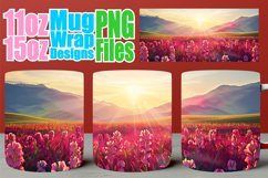 Spring Beauty Mug Wrap - Sublimation Design Product Image 1