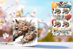 Serene 15oz Mug Wrap Png Design , Horse Product Image 1
