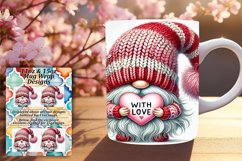 STUNNING 15oz PNG Mug Wrap Design , Gnomes Product Image 1