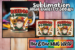 Lively dreams 11oz 15oz sublimation wrap, Juneteenth Product Image 1