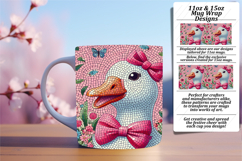 Serene 15oz Mug Wrap Png Design , Goose Product Image 1