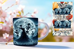 Artful 11oz Mug Wrap Png Artwork , Horror Halloween Product Image 1