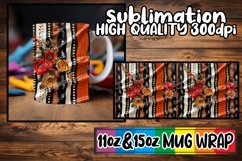 Chic 3D Leopard Floral Mug Wrap Patterns Product Image 1