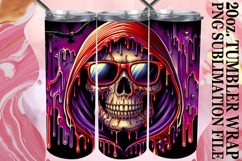 Happy memories 20oz tumbler wrap, Skull Product Image 1
