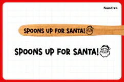 Christmas Wooden Spoon Handle Quotes SVG - Spoons Up Product Image 3