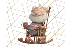Santa Claus Clipart, North Pole Holiday PNG Graphics Product Image 5