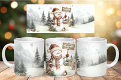 Mug Wrap Sublimation - snowman Product Image 1