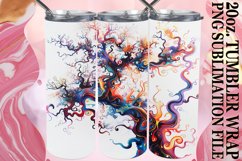 Whimsical Radiant Nature's Watercolor Tumbler Wrap: 20oz Sub Product Image 1
