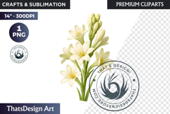 Flower Clipart PNG, Botanical Illustration Floral graphic Product Image 1