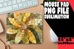 Sparkly Mosaic Flower Mouse Pad Art PNG Product Image 1