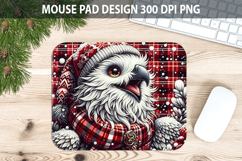 Christmas Owl Mouse Pad Sublimation - Animal PNG Desig Product Image 1