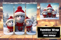 Winter Festive Fun 3D Cartoon Xmas 20oz Product Image 1