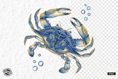 Coastal Glitter Crab PNG Clipart Product Image 1