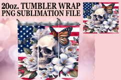 BRIGHT ADVENTURES 20oz TUMBLER WRAP, Skull USA Product Image 1