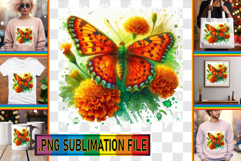 Stylish PNG TSHIRT Designs, Butterfly Product Image 1