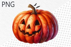 Halloween Pumpkins Sublimation - Clipart PNG Design Product Image 1