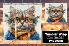 Kitty Craze Sublimation Tumbler Wrap - 20oz Product Image 1
