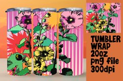 Dynamic Flower Pattern Sublimation Wraps Product Image 1
