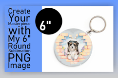 Stylish Circle Design for Sublimation , Cute Dog Product Image 1