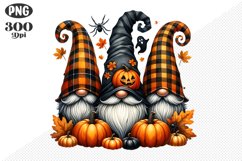 Halloween Gnomes Sublimation - Clipart PNG Design Product Image 1