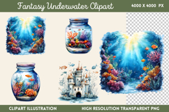 Fantasy Underwater Sublimation PNG Product Image 1