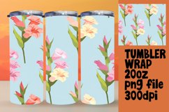 Spring Pastel Boho Garden Serenade Tumbler Wrap Product Image 1
