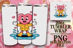 Joyful Spirits 20oz tumbler wrap, Valenines Heart Product Image 1