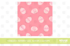 Easter Eggs Bunny Seamless Pattern PNG Sublimation Product Image 5