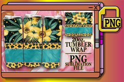 Vibrant Glitter &amp; Leopard Elegance Tumbler Art - 20oz Product Image 1