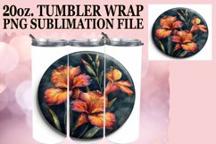 Springtime Denim Floral Tumbler Wrap 20oz Product Image 1