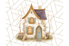 Whimsical Cottagecore Cottage PNG Clipart, Fairy House Png Product Image 5