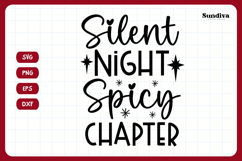Christmas Bookish Quote SVG | Silent Night, Spicy Chapter Product Image 3
