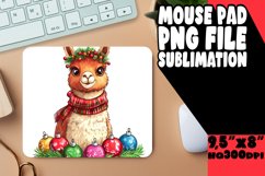 CHEERFUL MOUSE PAD SUBLIMATION PNG, Christams Product Image 1