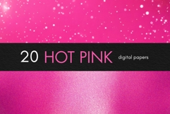 Hot Pink Digital Paper, Bright Pink Backgrounds, Fuchsia Product Image 6