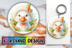 Enchanted Keychain Circle Style, Goose Product Image 1