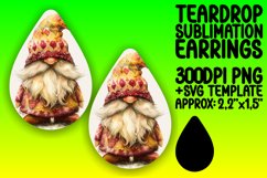 Luminous Gnome Delights: Watercolor Teardrop Enchantment Product Image 1