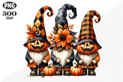 Halloween Gnomes Sublimation - Clipart PNG Design Product Image 1