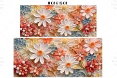 Pastel Flowers 3D Mug Wrap For 11 oz and 15 oz Product Image 2