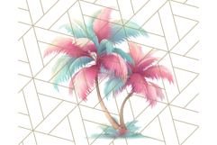 Pink and Mint Summer Clipart PNG Beach Icons, Summer Fun Png Product Image 5