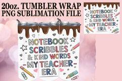 Gentle smiles 20oz tumbler wrap, Teacher Product Image 1