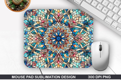 Snowflakes Mouse Pad Sublimation, Christmas Mouse Pad PNG Product Image 1