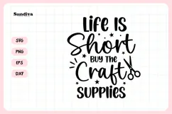 Funny Crafting Quote SVG For Crafter | Craft Supplies Product Image 3