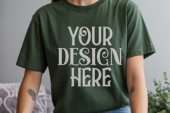 Moss Comfort Colors 1717 Christmas Mockup, CC 1717Comfort Co Product Image 1