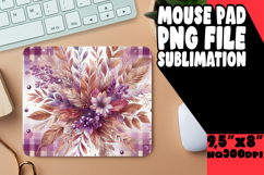 Sweet MOUSE PAD Sublimation Style, Autumn Flower Product Image 1