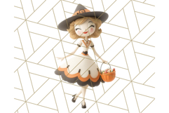 Retro Halloween Clipart Vintage PNG Graphics, 50s Holiday Product Image 5