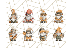 Thanksgiving Gnome Clipart PNG Cute Fall Gnomes, Gnome Png Product Image 9