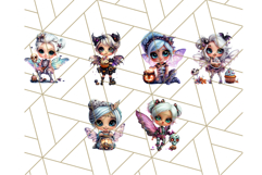Halloween Fairy Clipart PNG, Cute Chibi Fairy Art Clip Art Product Image 9