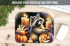 Watercolor Raccon Mouse Pad Sublimation - Animal PNG Product Image 1