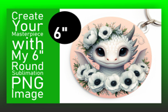 Charming Circle Design Car Coaster PNG , Dragon Product Image 1